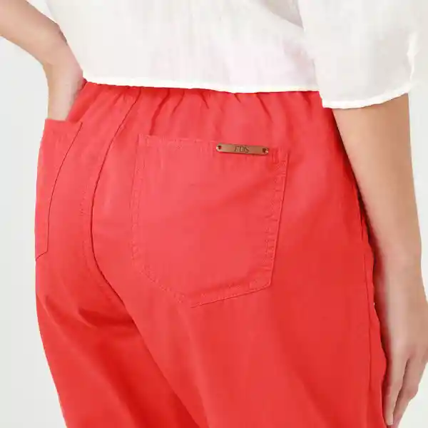 Pantalón Tiro Alto Bota Recta Rojo Talla 8 - 701587