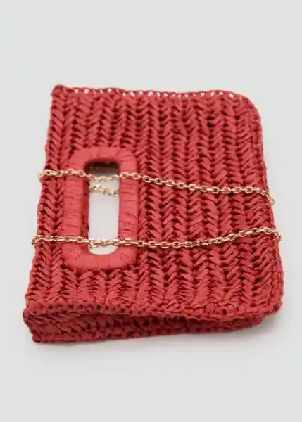 Bolso P Holbox Rojo Talla 99 Mujer Mango