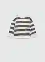 Sudadera Stripeb7 Antracita Talla 66 Niños Mango