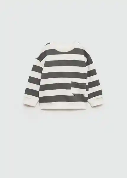 Sudadera Stripeb7 Antracita Talla 66 Niños Mango