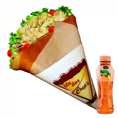 Combo Crepe de Pollo + Fuze Tea Durazno 400ML