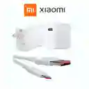 Cargador Xiaomi Carga Rápida 33w Cable Usb-c- Blanco