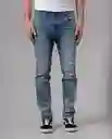 Jean Slim Hombre Azul Alférez Oscuro Talla 30 65630 Rifle