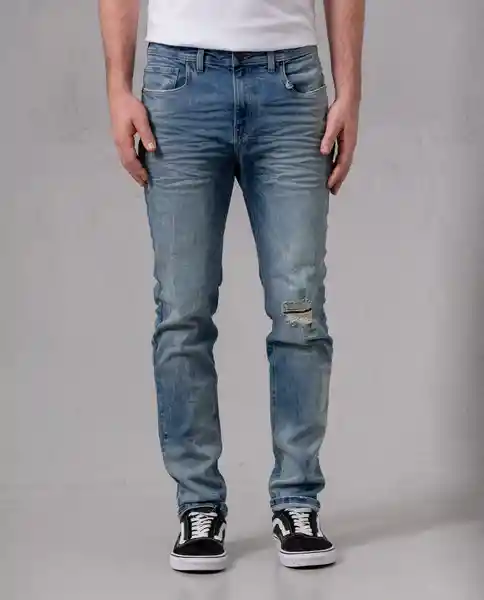 Jean Slim Hombre Azul Alférez Oscuro Talla 30 65630 Rifle