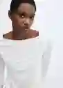 Camiseta Saco Blanco Talla S Mujer Mango