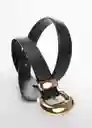 Cinturón Apen Negro Talla M Mujer Mango