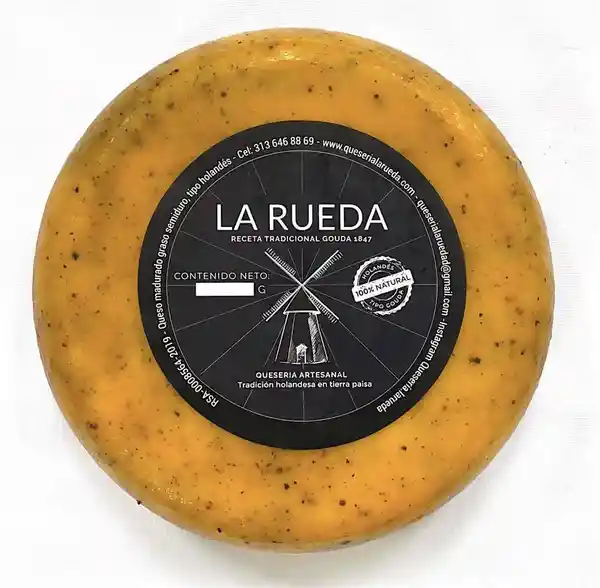 La Rueda Queso Maduro Especias Pimienta