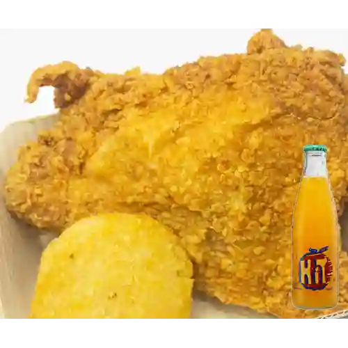Combo Presa de Pollo Contra Muslo + Jugo Hit 350 ml