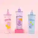 Vaso de Acero Inoxidable Pitillo Care Bears Morado 800 mL Miniso