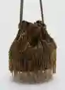 Bolso M Meyes Khaki Talla 99 Mujer Mango