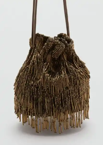 Bolso M Meyes Khaki Talla 99 Mujer Mango