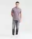 Camiseta Polo Muscle Morado Efímero Oscuro S Chevignon