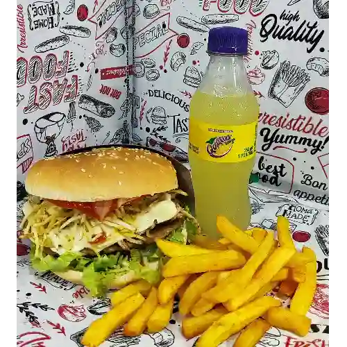 Hamburguesa Sencilla en Combo