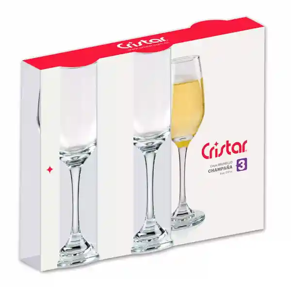 Cristar Set Copas Brunello Champaña