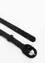 Cinturón Cuarcita Negro Talla M Mujer Mango