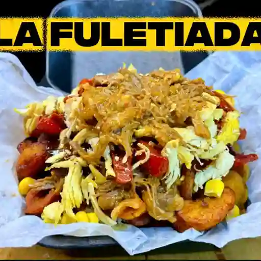 Salchipapa fuletiada