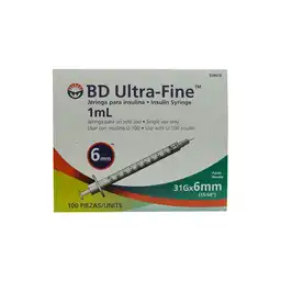 Jeringa Para Insulina Ultra-fine Becton Dickinson - 31 G X 6mm