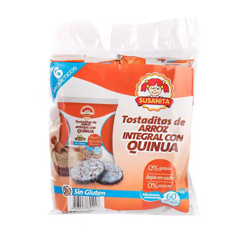 Susanita Tostadas de Arroz Integral con Quinua