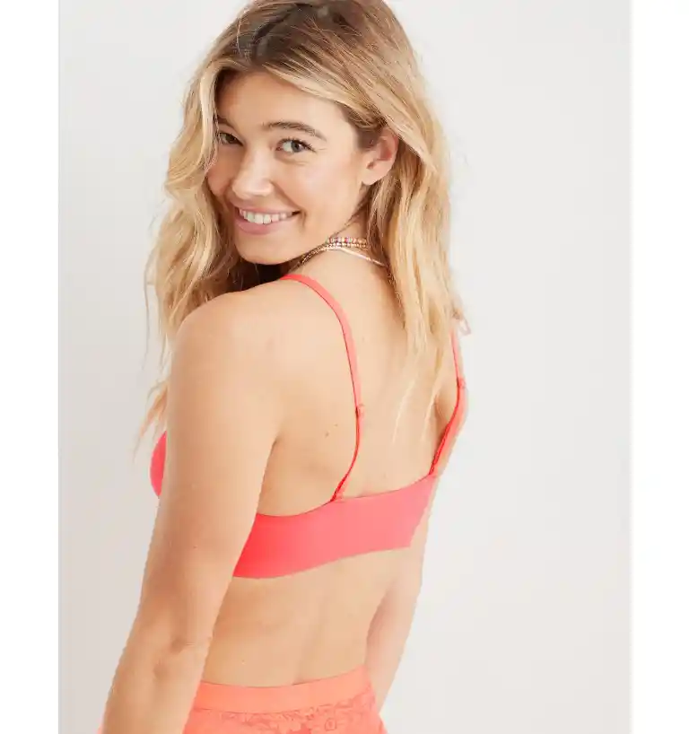 Bralette Rosado Talla Medium Aerie American Eagle