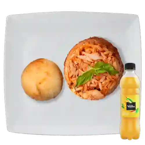 Combo Arroz con Pollo 8Oz + Del Valle Mango 500 ml