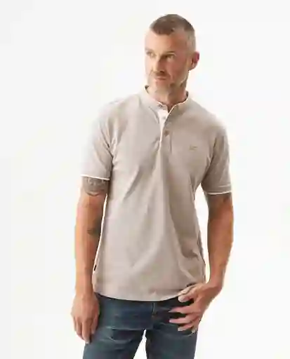 Camiseta Neru Polo Neck Beige Atmósfera Medio T XL Chevignon