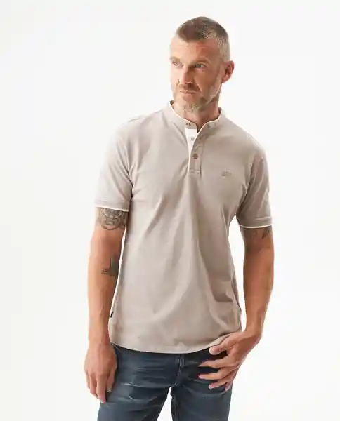 Camiseta Neru Polo Neck Beige Atmósfera Medio T XL Chevignon