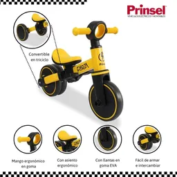 Forza Triciclo Balance Bike 2 en 1 Yellow