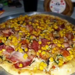 Pizza de Jamón y Maíz Familiar