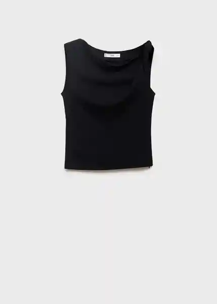 Top Riga Negro Talla M Mujer Mango