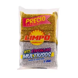 Limpo Kit Esponja Oro / Plata