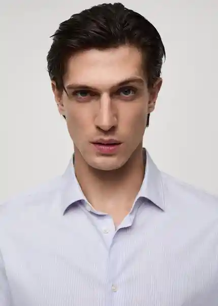 Camisa Vecchia Blanco Talla L Hombre Mango