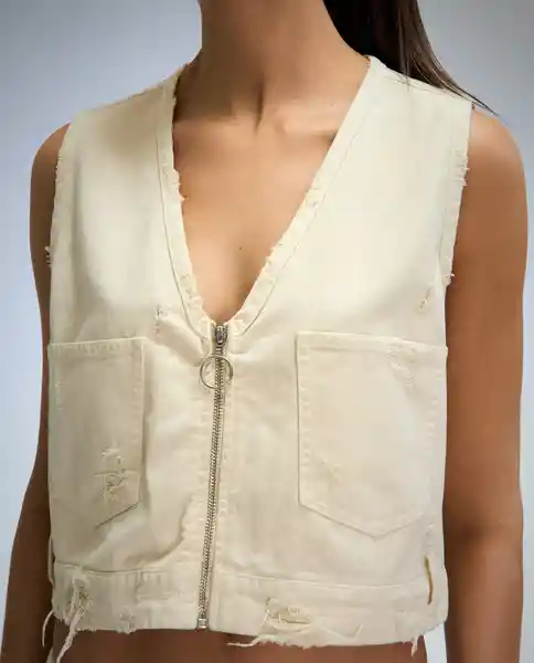 Chaleco Mujer Crudo Talla M 692G080_CRU110606 Americanino