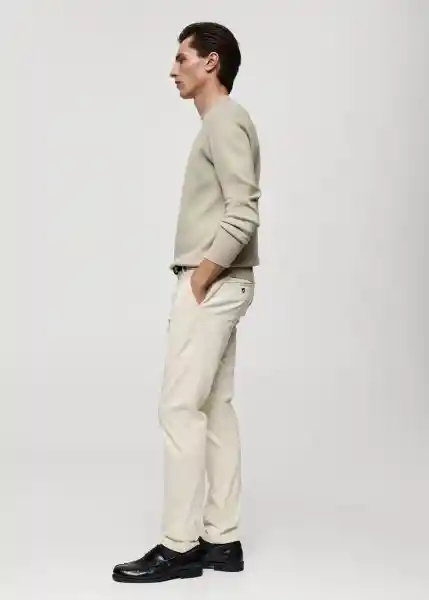 Pantalón Barna Crudo Talla 46 Hombre Mango