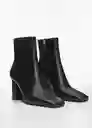 Botas Sonar Negro Talla 39 Mujer Mango