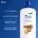 Shampoo Head Shoulders Limpieza y Revitalizacion Aceite de Argan Control Caspa Champu Head and Shoulders 1000 ml