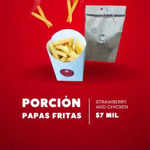 Porcion papas fritas