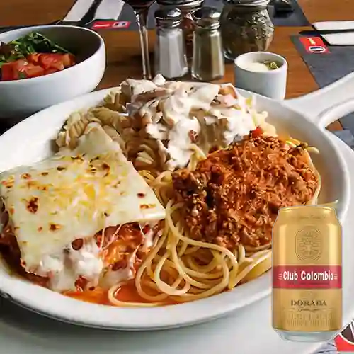 Combo Tres Pastas + Club col. Dorada Lta 330ml