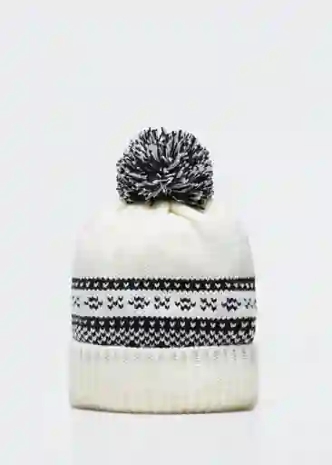 Gorro Barrie Off White Talla 20 Teen Niñas Mango