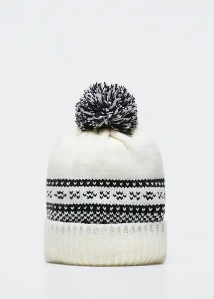 Gorro Barrie Off White Talla 20 Teen Niñas Mango