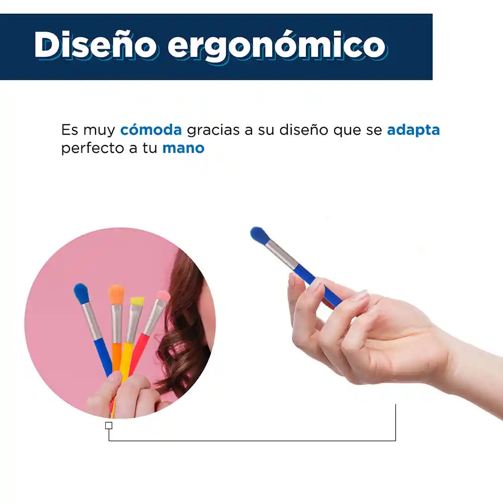Set Mini Brochas Para Sombras de Ojos Miniso