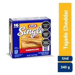 Queso Kraft Singles Americano 340 Gr