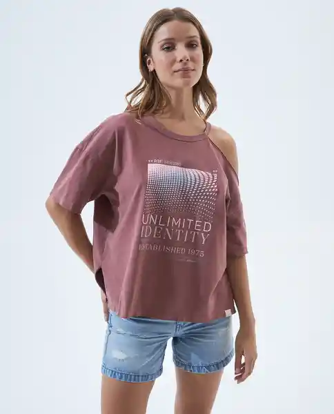 Camiseta Mujer Rosa Talla M 601F006 Americanino