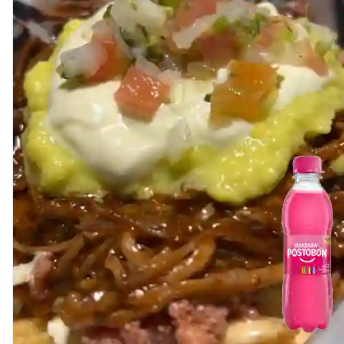 Combo Papas Mexicanas + Postobón Manzana 250 ml