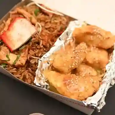 Combo pollo a la naranja personal