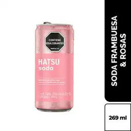 Hatsu Soda Frambuesa Rosas 269 mL