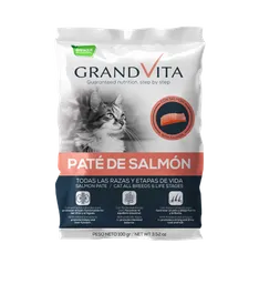 Healthy Bites Comida Húmeda Para Gato Grand Vita Paté Salmón