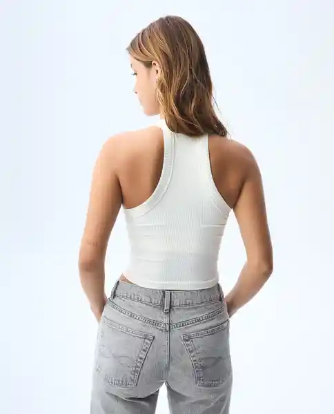 Camiseta Mujer Crudo Talla M 601G011_CRU110606 Americanino
