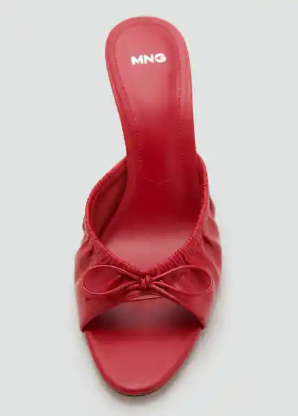Sandalias Flor Rojo Talla 35 Mujer Mango