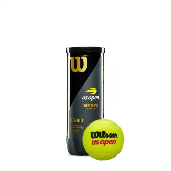 Tubo de Pelotas Bolas de Tenis Us Open Extra Duty Wilson