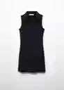 Vestido Wild-H Negro Talla XS Mujer Mango